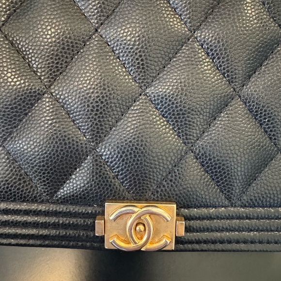 Authentic Chanel WOC caviar black gold hardware. - Picture 4 of 13